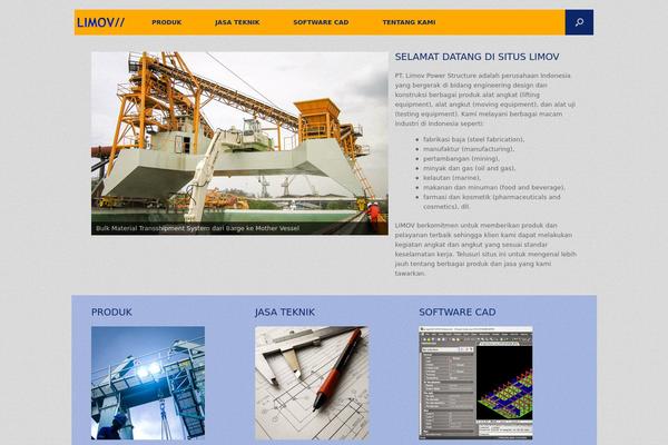 Vantage theme site design template sample