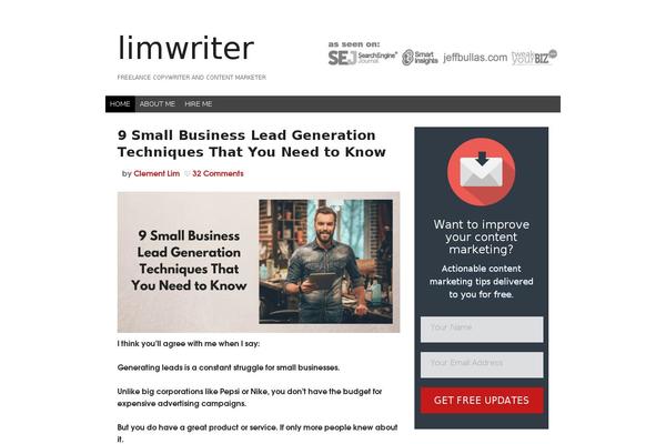 Prose theme site design template sample