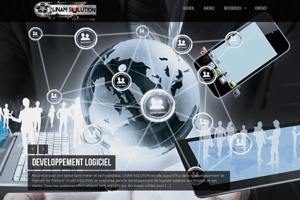 Lensa theme site design template sample