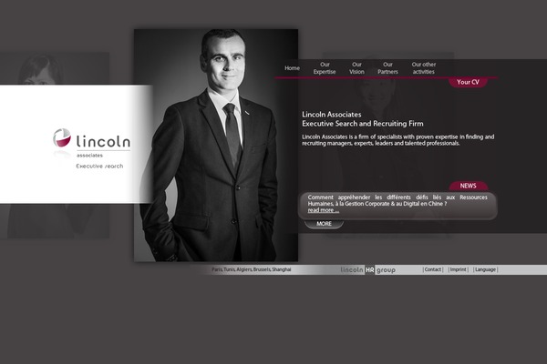 Lincoln theme site design template sample