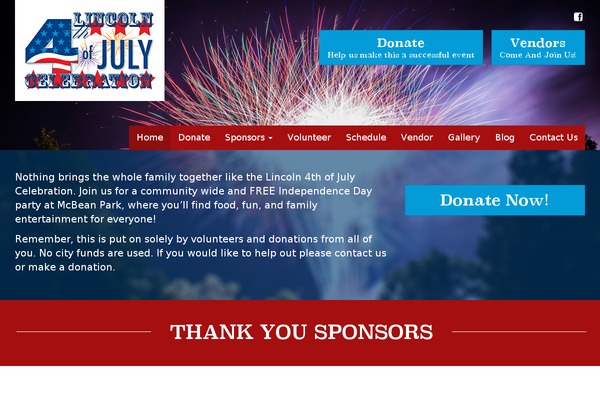 lincolnca4thofjuly.com site used Lincoln4th