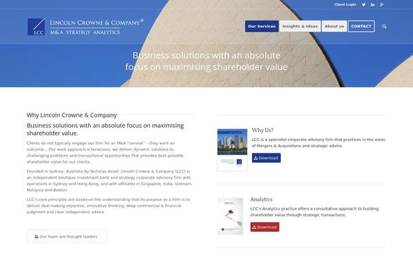 Enfold theme site design template sample