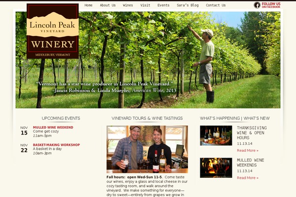 lincolnpeakvineyard.com site used Lincolnpeak