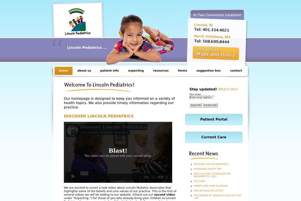 Lincoln theme site design template sample