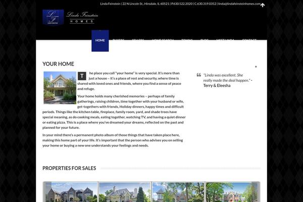 RealEstate theme site design template sample