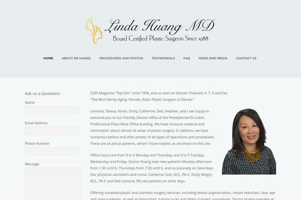 lindahuangmd.com site used Themify Base