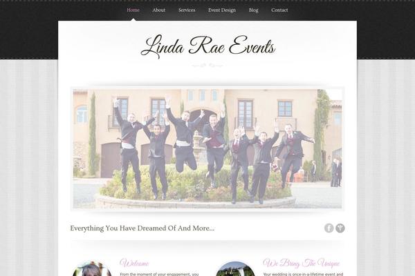 lindaraeevents.com site used Marriage_wordpress_theme