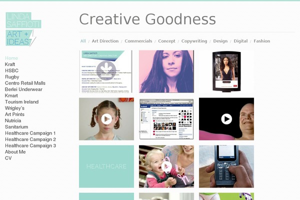 Infinity theme site design template sample