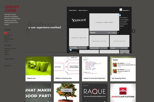 Gridlocked theme site design template sample