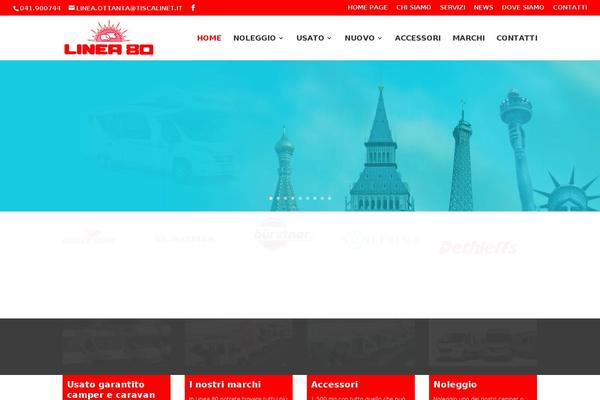 Divi Child theme site design template sample