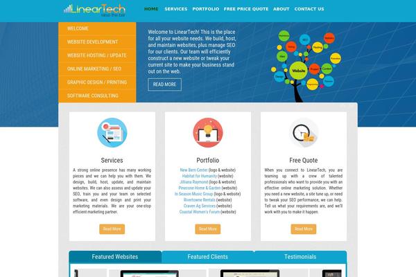 Line theme site design template sample