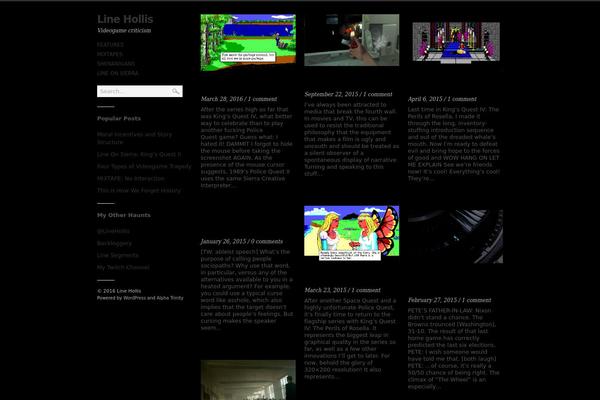 Alpha Trinity theme site design template sample