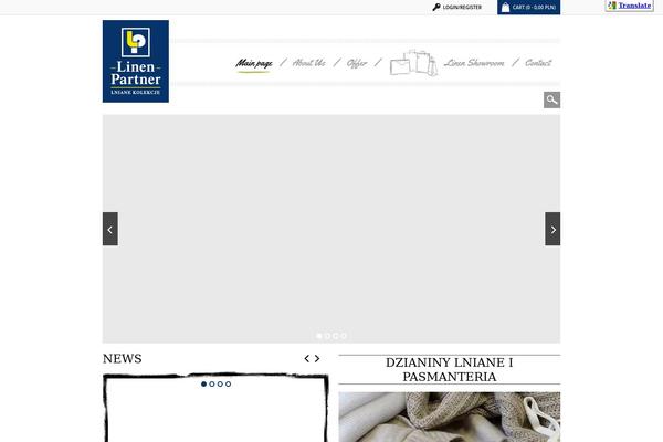 linenpartner.pl site used Linen