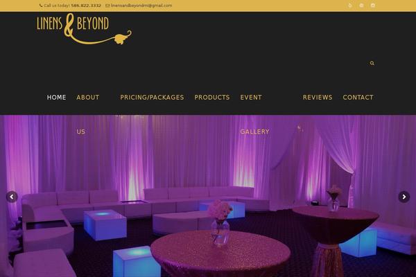 Howes-child theme site design template sample