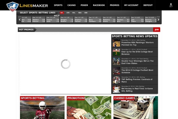 Gameday theme site design template sample