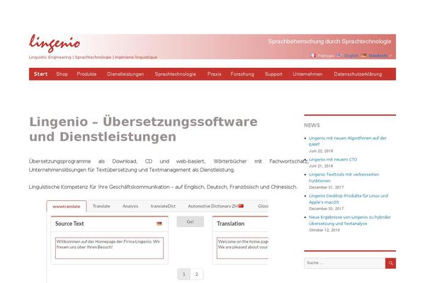 Site using Easy Table plugin