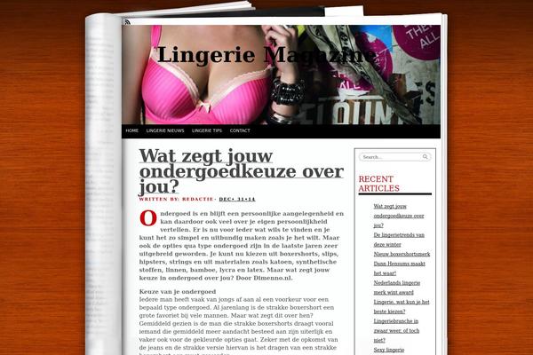 Fresh Ink Magazine theme site design template sample