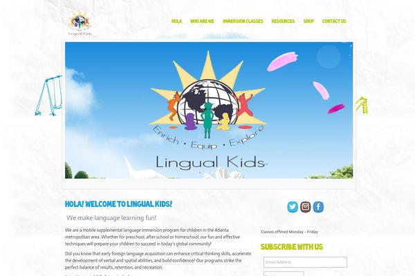 Kids theme site design template sample