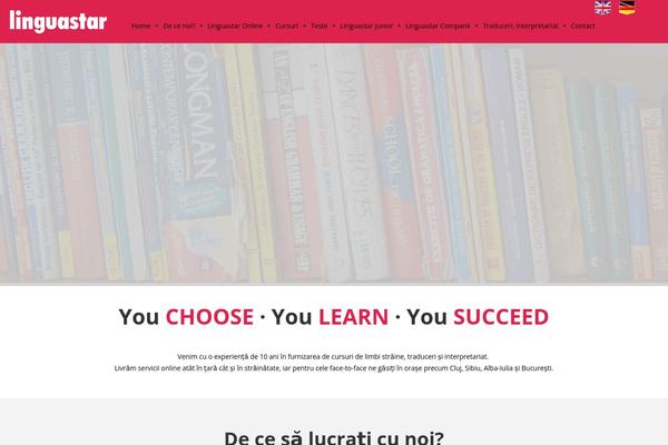 linguastar.ro site used Lingua