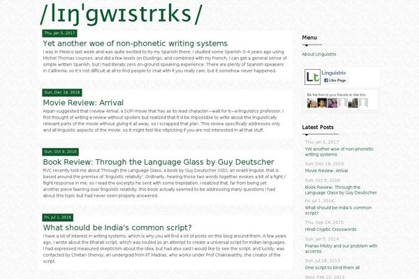 Typebased theme site design template sample
