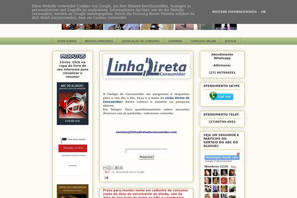 linhadiretadoconsumidor.com site used Ecoblog