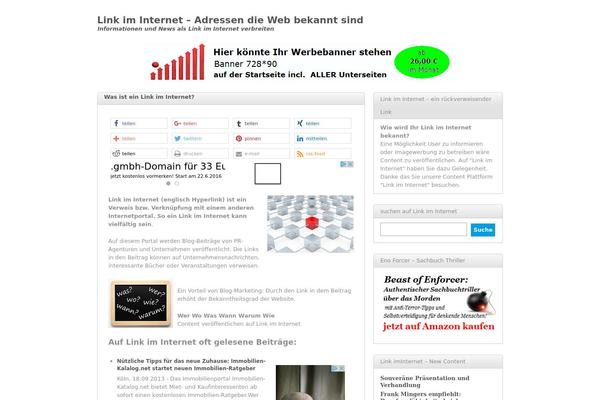 Yume theme site design template sample