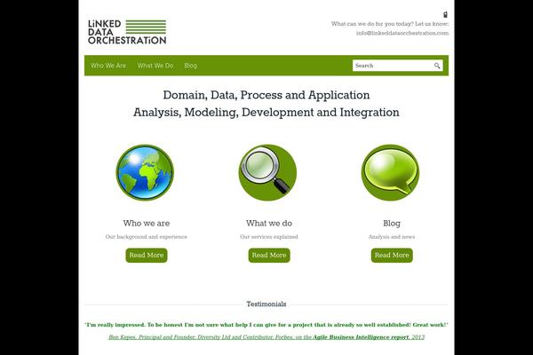 Blackbird theme site design template sample