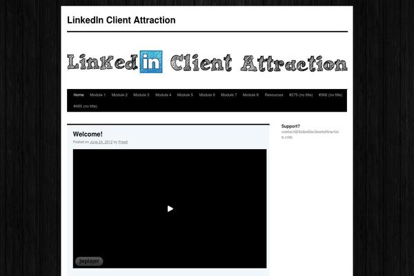 linkedinclientattraction.com site used Warriortheme