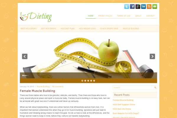 linkiamo.com site used Dieting