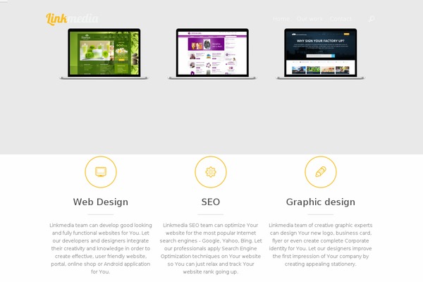 Cake theme site design template sample