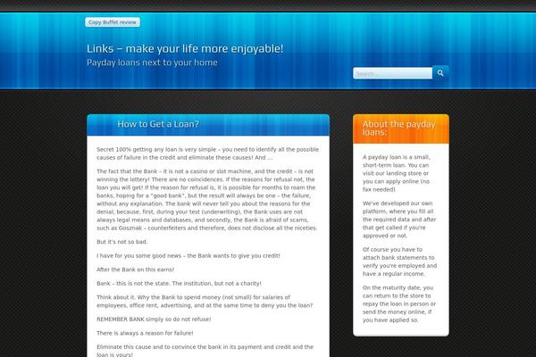 Bloxy Two theme site design template sample