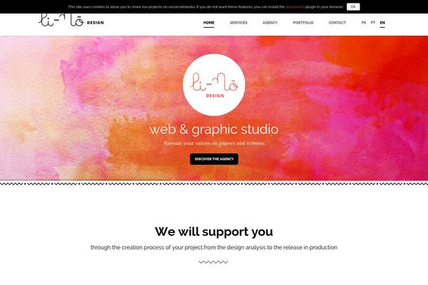 Shadow theme site design template sample