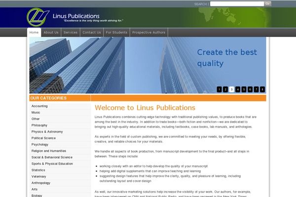 Twenty Ten theme site design template sample