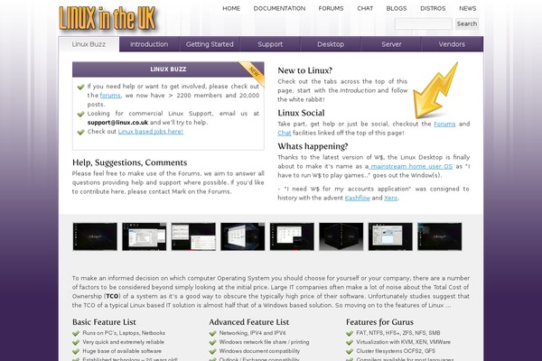linux.co.uk site used Intelligible