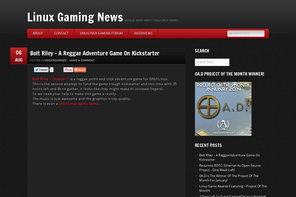 GamePress theme site design template sample