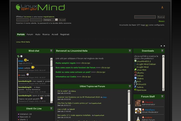 linuxmint-italia.org site used Pop-blue