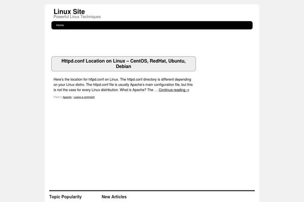 linuxsite.org site used Tazzle