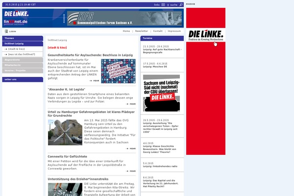 linxxnet.de site used Lunatheme