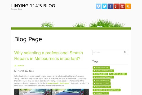 My-world-with-grass-and-dew theme site design template sample