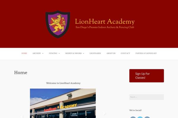 lionheartfencingacademy.com site used Gateway