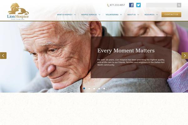 Hospice theme site design template sample