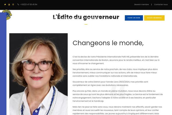 Chariti-child theme site design template sample