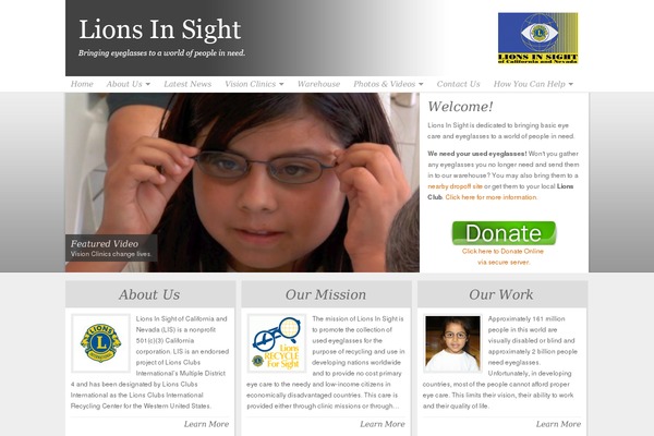 NonProfit theme site design template sample