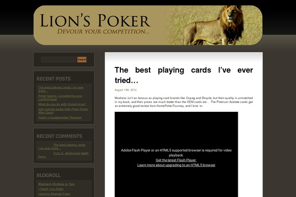 lionspoker.net site used Omniblock