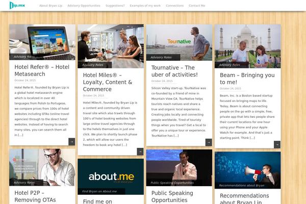 Pinbin theme site design template sample