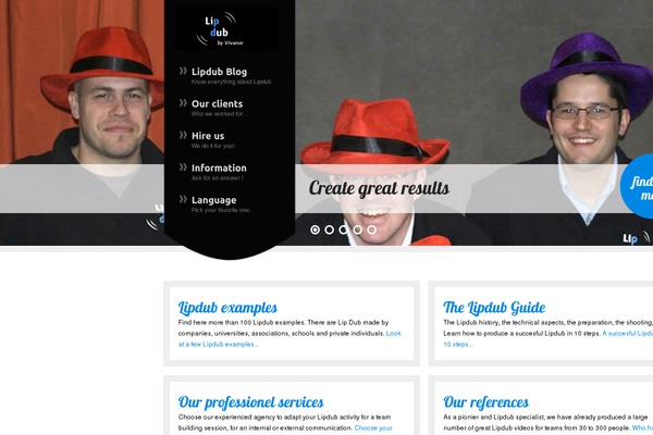 lipdub.eu site used Royalty