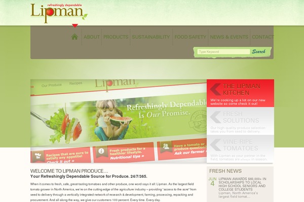 lipmanproduce.com site used Lipman