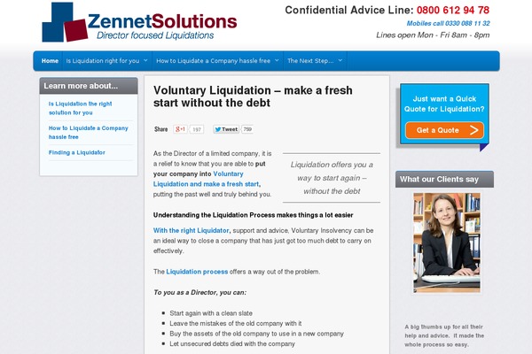 Site using Adjustly Collapse plugin