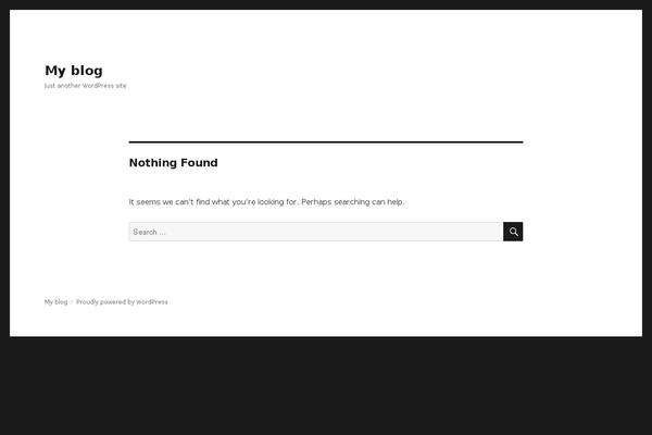Twenty Sixteen theme site design template sample