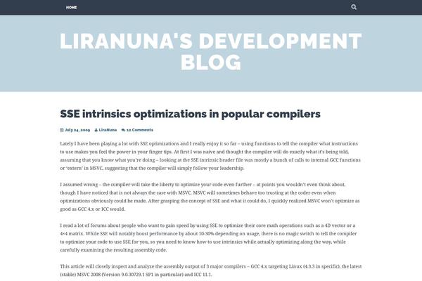 liranuna.com site used Plane-wpcom
